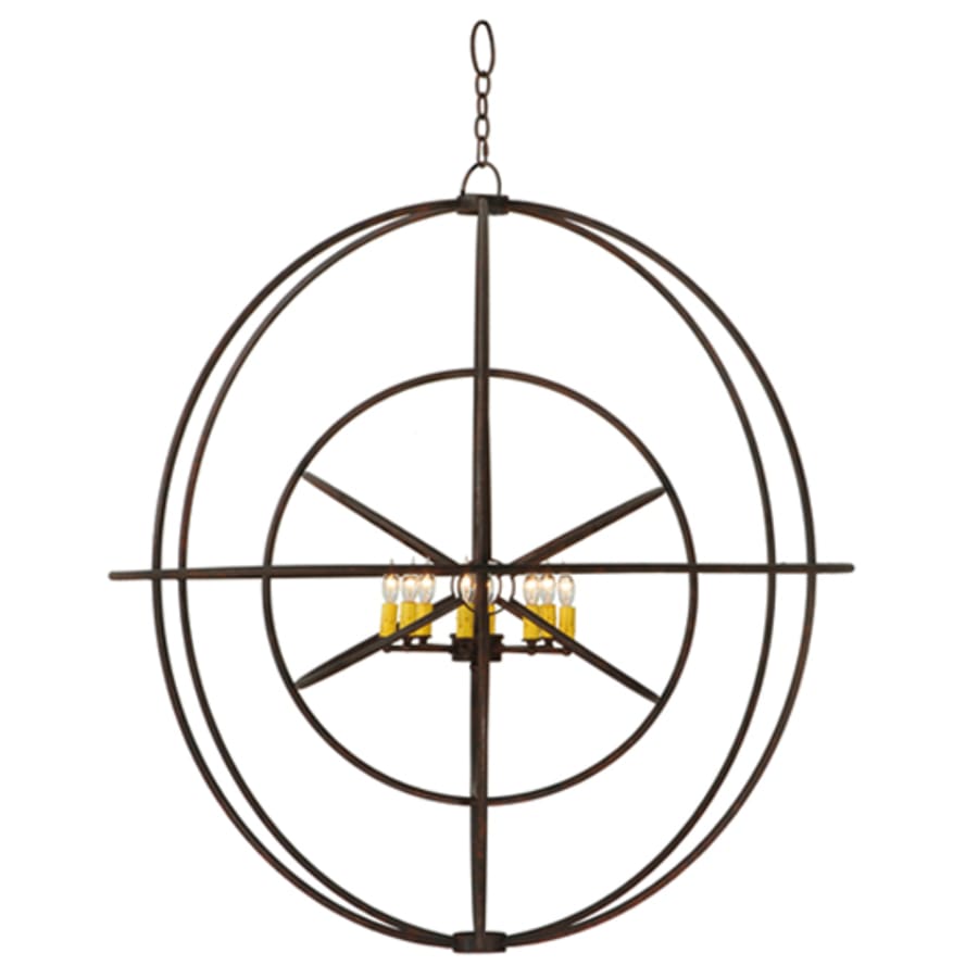 Meyda Tiffany Atom Enerjisi 8 Light 43" Wide Taper Candle Pendant