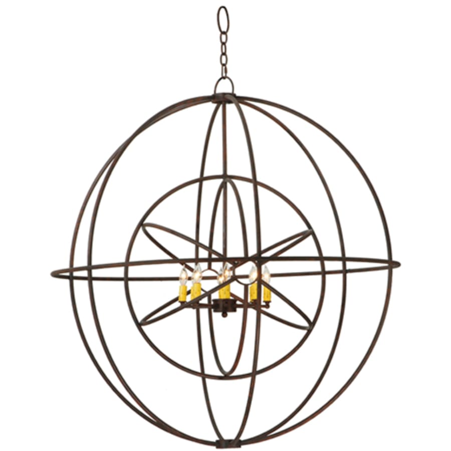 Meyda Tiffany Atom Enerjisi 8 Light 43" Wide Taper Candle Pendant