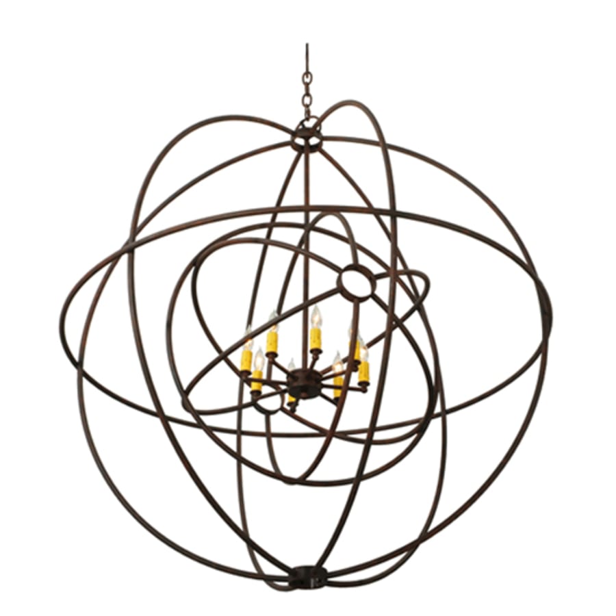 Meyda Tiffany Atom Enerjisi 8 Light 43" Wide Taper Candle Pendant