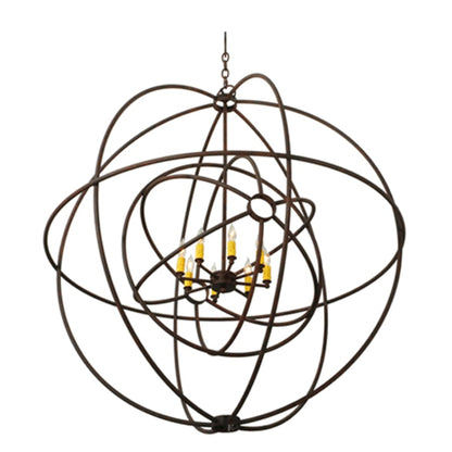 Meyda Tiffany Atom Enerjisi 8 Light 43" Wide Taper Candle Pendant