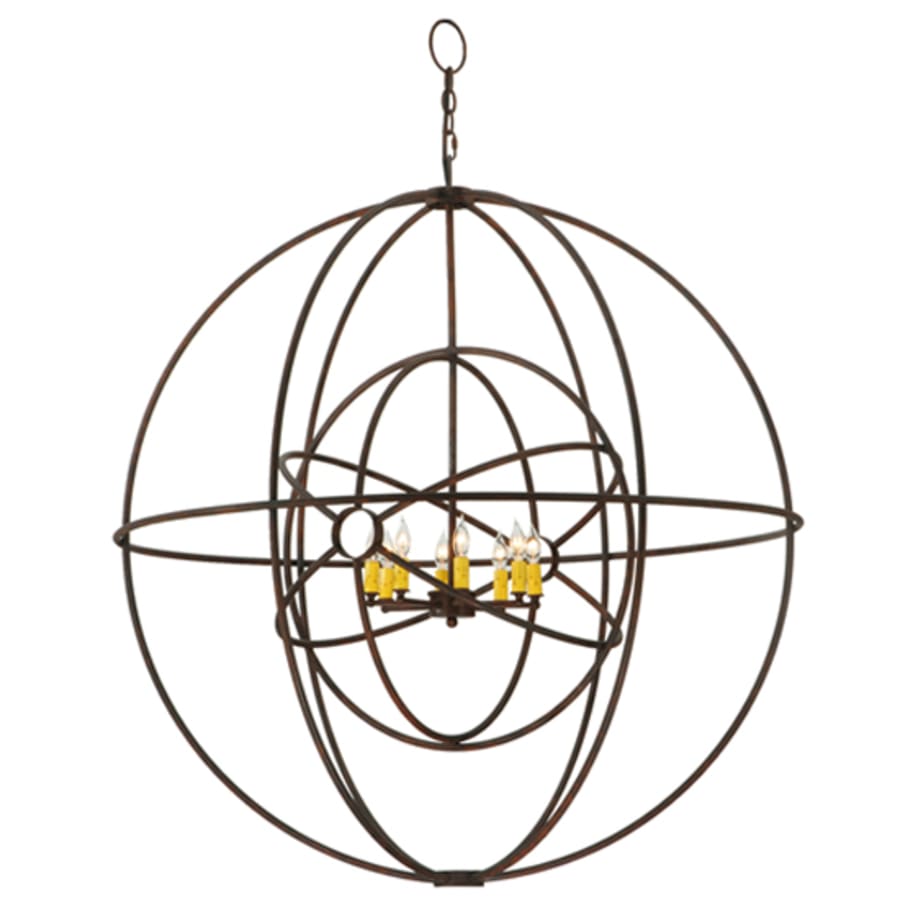 Meyda Tiffany Atom Enerjisi 8 Light 43" Wide Taper Candle Pendant