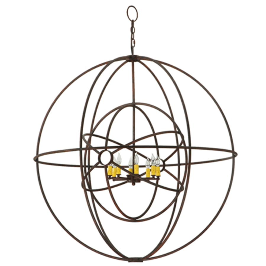 Meyda Tiffany Atom Enerjisi 8 Light 43" Wide Taper Candle Pendant