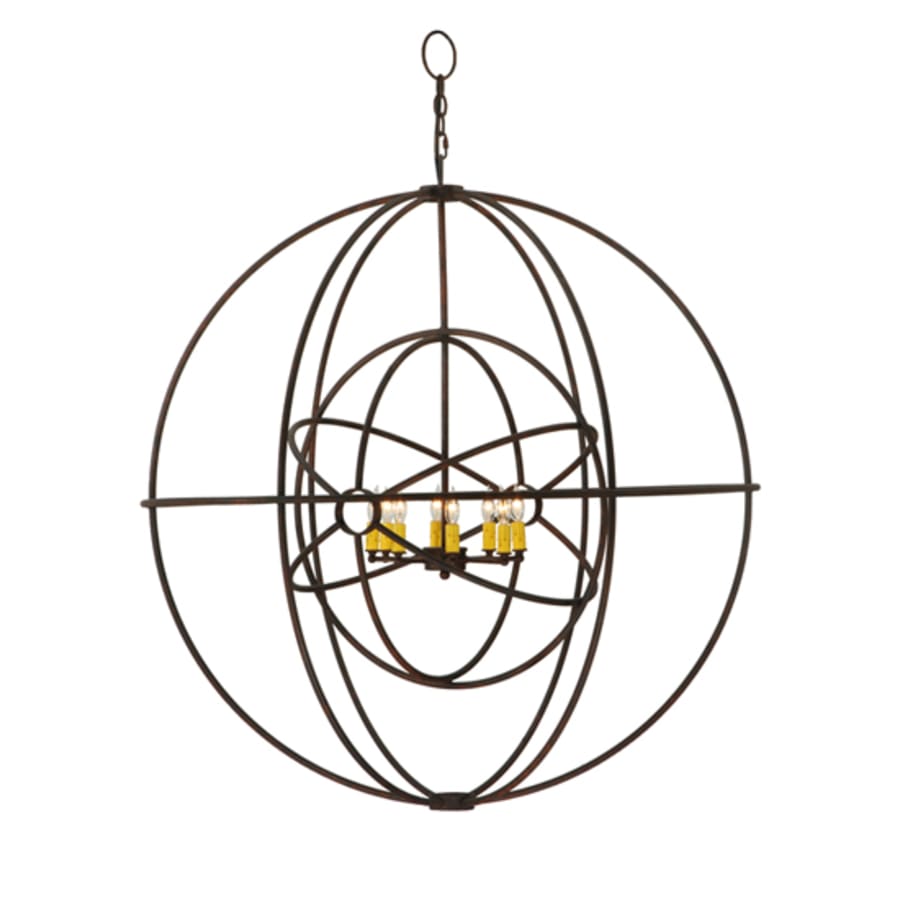 Meyda Tiffany Atom Enerjisi 8 Light 43" Wide Taper Candle Pendant