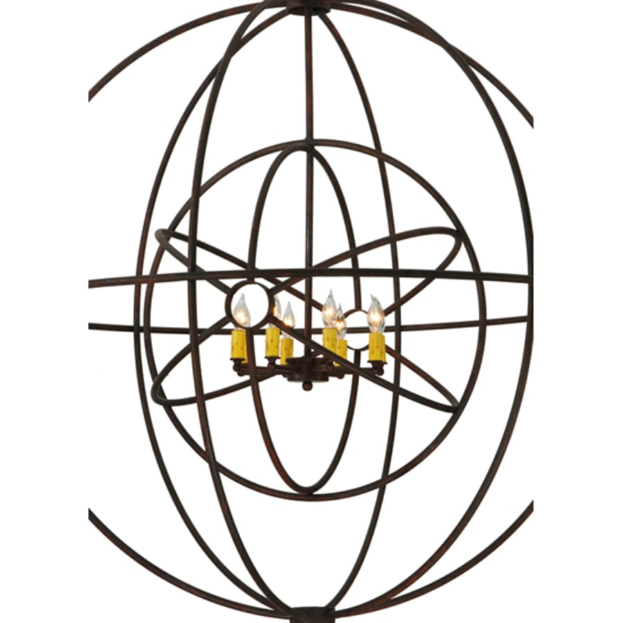 Meyda Tiffany Atom Enerjisi 8 Light 43" Wide Taper Candle Pendant