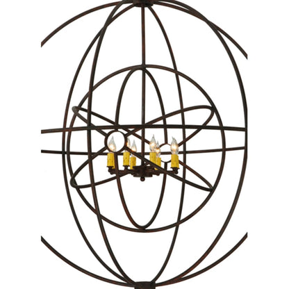 Meyda Tiffany Atom Enerjisi 8 Light 43" Wide Taper Candle Pendant
