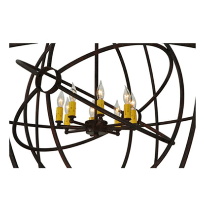 Meyda Tiffany Atom Enerjisi 8 Light 43" Wide Taper Candle Pendant
