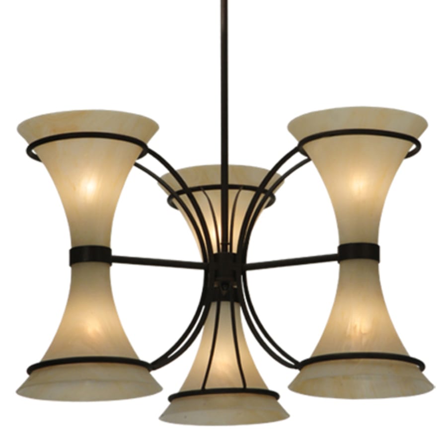 Meyda Tiffany Chronos 6 Light 30" Wide Chandelier - Classic Rust Finish