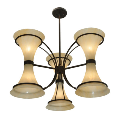 Meyda Tiffany Chronos 6 Light 30" Wide Chandelier - Classic Rust Finish