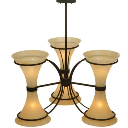 Meyda Tiffany Chronos 6 Light 30" Wide Chandelier - Classic Rust Finish