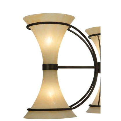 Meyda Tiffany Chronos 6 Light 30" Wide Chandelier - Classic Rust Finish