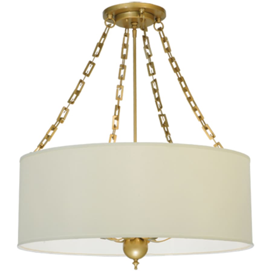 Meyda Tiffany Cilindro Eggshell 6 Light 28" Wide Suspension Pendant