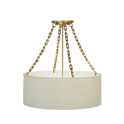 Meyda Tiffany Cilindro Eggshell 6 Light 28" Wide Suspension Pendant