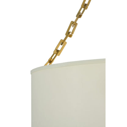 Meyda Tiffany Cilindro Eggshell 6 Light 28" Wide Suspension Pendant