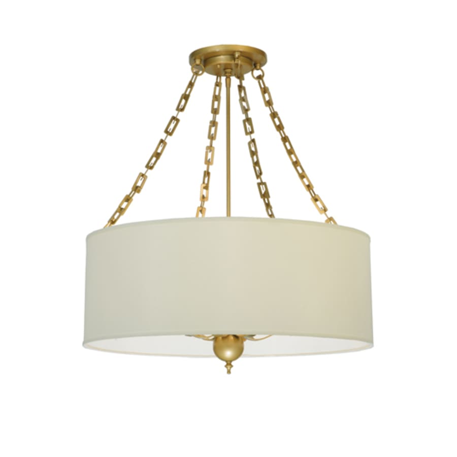 Meyda Tiffany Cilindro Eggshell 6 Light 28" Wide Suspension Pendant