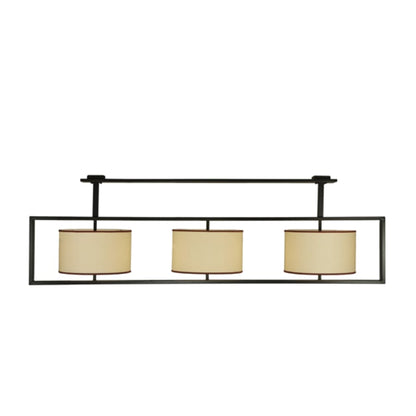 Meyda Tiffany Farm Table 6 Light 100" Wide Linear Pendant