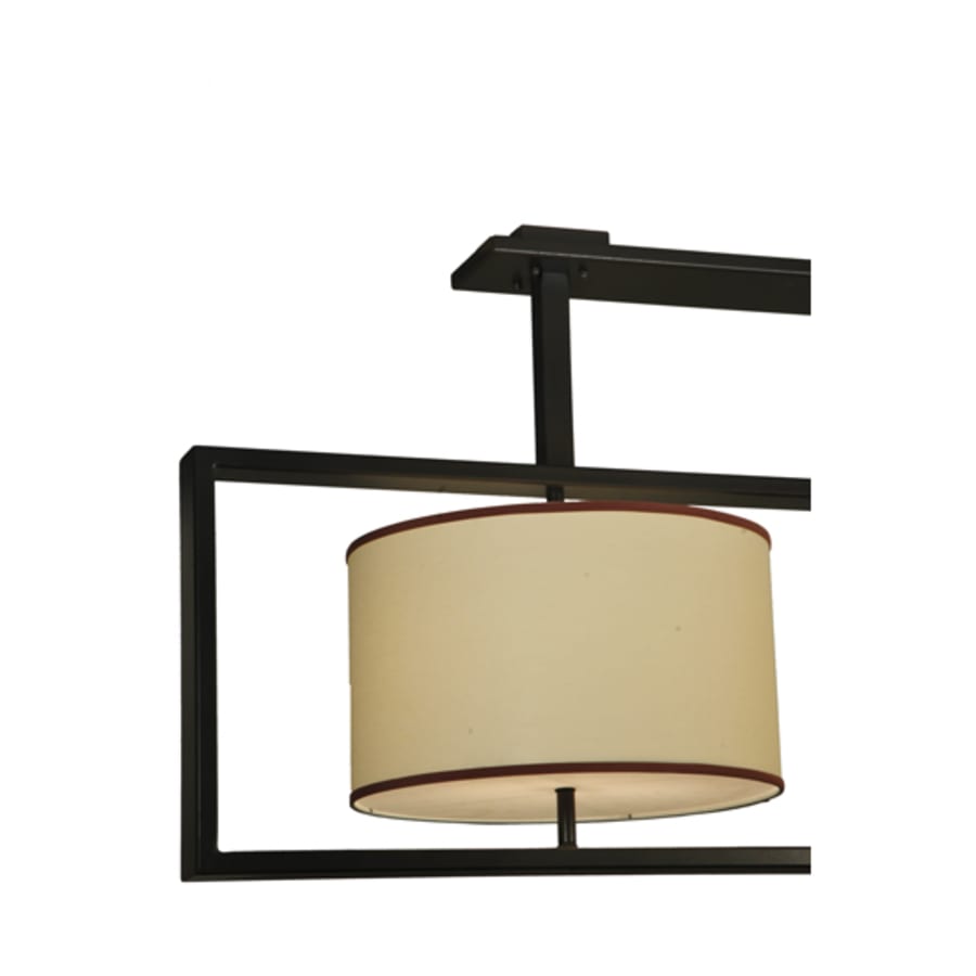 Meyda Tiffany Farm Table 6 Light 100" Wide Linear Pendant