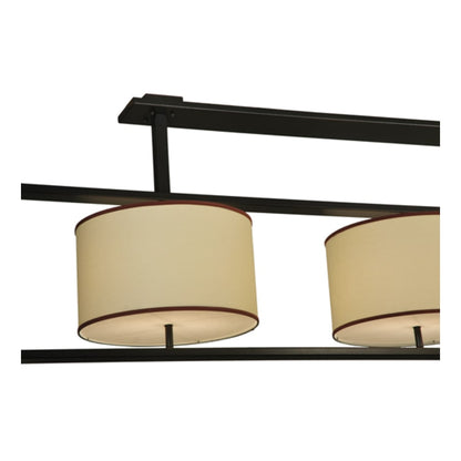 Meyda Tiffany Farm Table 6 Light 100" Wide Linear Pendant