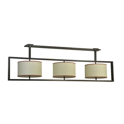 Meyda Tiffany Farm Table 6 Light 100" Wide Linear Pendant