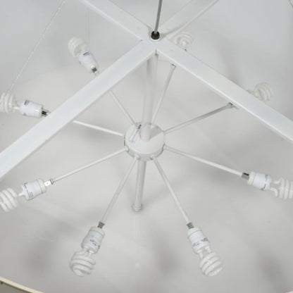 Meyda Tiffany Cilindro Natural 8 Light 48" Wide Suspension Pendant