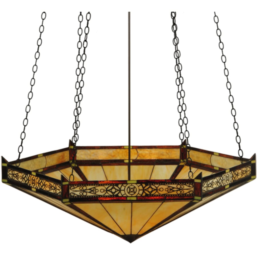 Meyda Tiffany Peaches 6 Light 49" Wide Pendant