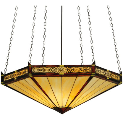 Meyda Tiffany Peaches 6 Light 49" Wide Pendant