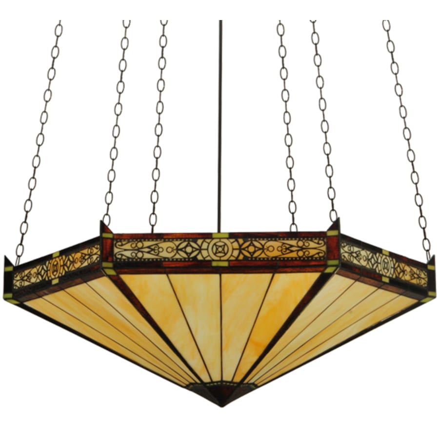 Meyda Tiffany Peaches 6 Light 49" Wide Pendant