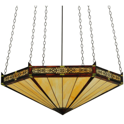 Meyda Tiffany Peaches 6 Light 49" Wide Pendant