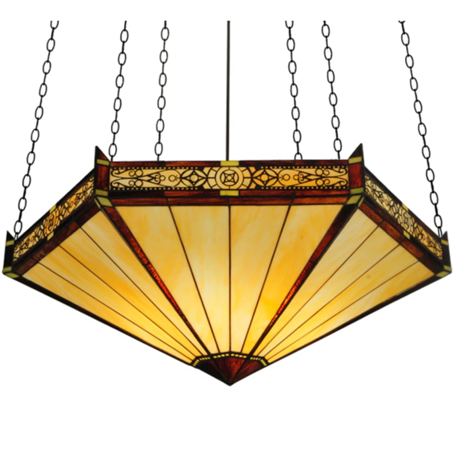 Meyda Tiffany Peaches 6 Light 49" Wide Pendant