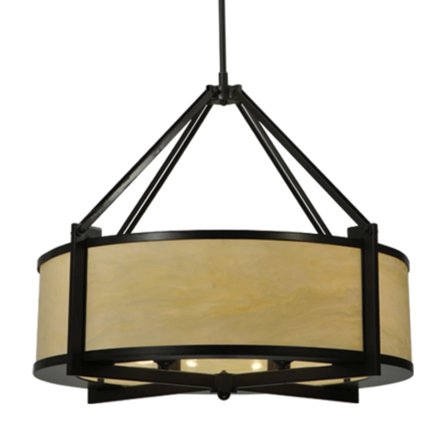 Meyda Tiffany Cross Hatch 4 Light 30" Wide Pendant