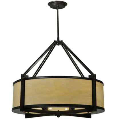 Meyda Tiffany Cross Hatch 4 Light 30" Wide Pendant