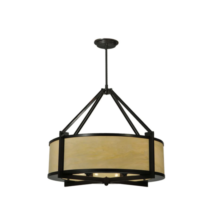 Meyda Tiffany Cross Hatch 4 Light 30" Wide Pendant
