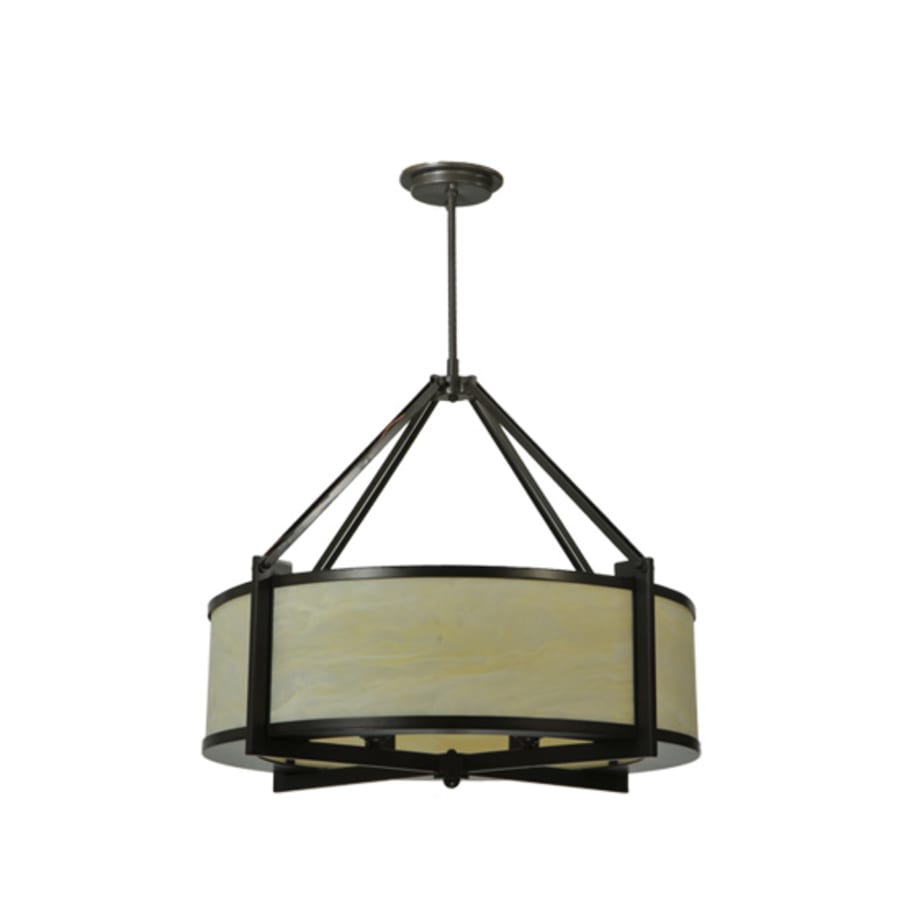 Meyda Tiffany Cross Hatch 4 Light 30" Wide Pendant