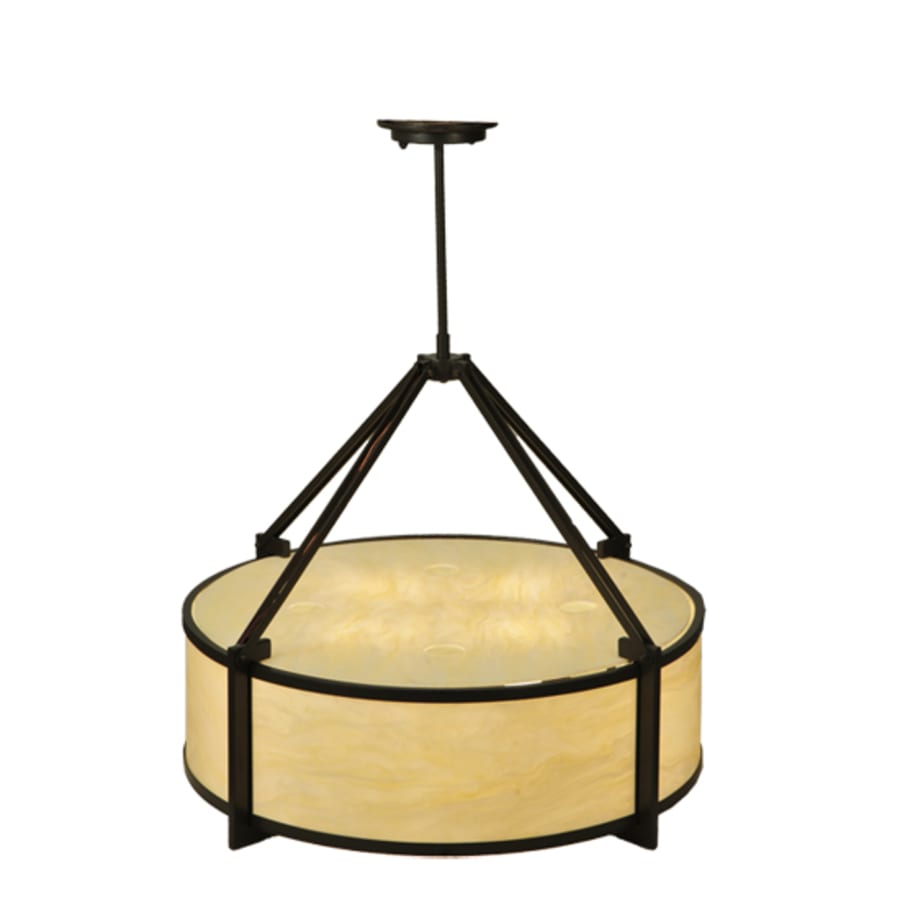 Meyda Tiffany Cross Hatch 4 Light 30" Wide Pendant