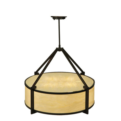 Meyda Tiffany Cross Hatch 4 Light 30" Wide Pendant