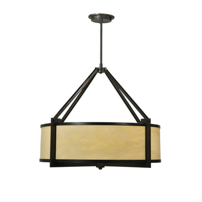 Meyda Tiffany Cross Hatch 4 Light 30" Wide Pendant