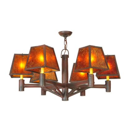 Meyda Tiffany Rocky Mountain 6 Light 40" Wide Chandelier