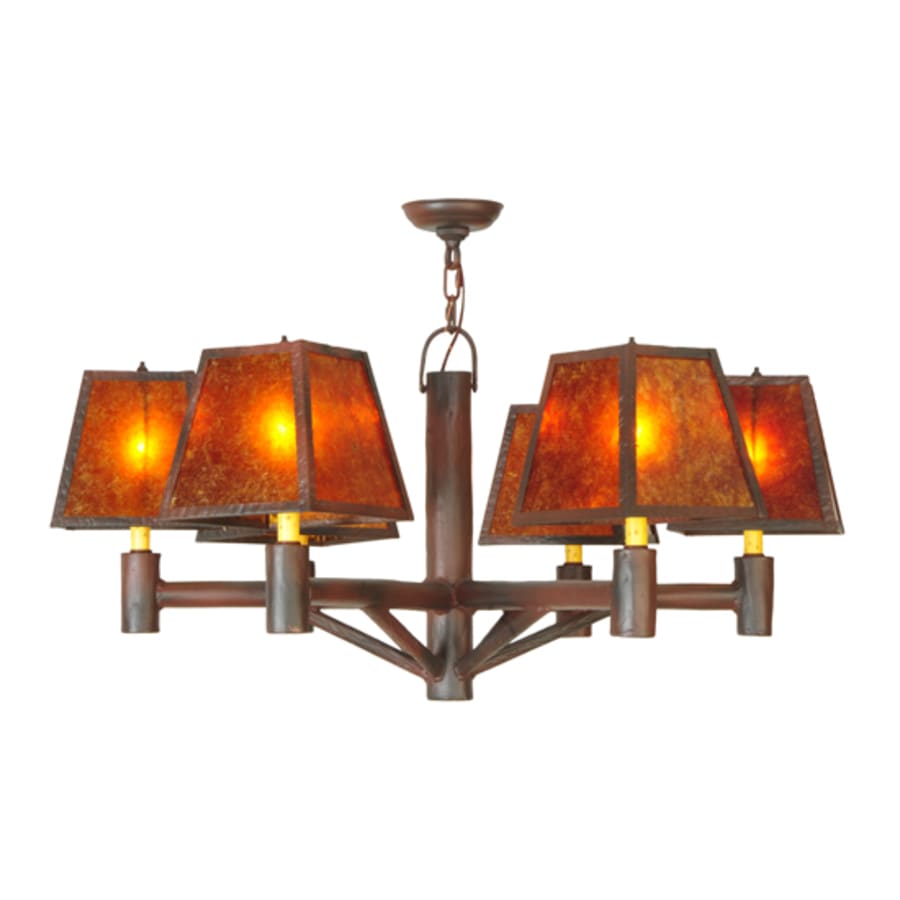 Meyda Tiffany Rocky Mountain 6 Light 40" Wide Chandelier