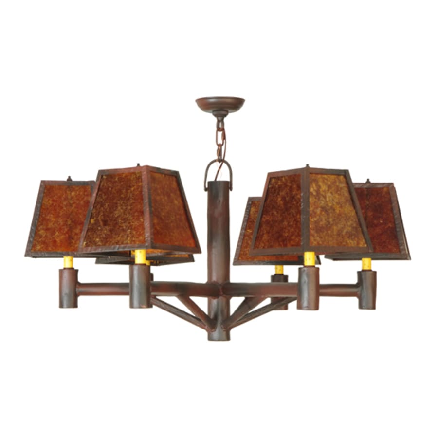Meyda Tiffany Rocky Mountain 6 Light 40" Wide Chandelier