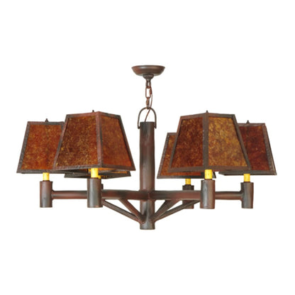 Meyda Tiffany Rocky Mountain 6 Light 40" Wide Chandelier