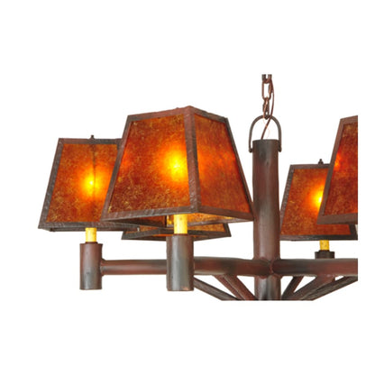 Meyda Tiffany Rocky Mountain 6 Light 40" Wide Chandelier