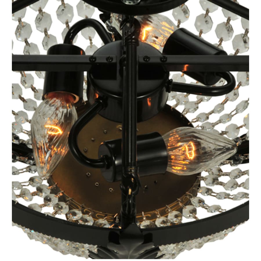 Meyda Tiffany Chrisanne 3 Light 16" Wide Semi-Flush Bowl Ceiling Fixture