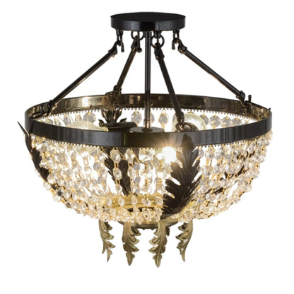 Meyda Tiffany Chrisanne 3 Light 16" Wide Semi-Flush Bowl Ceiling Fixture