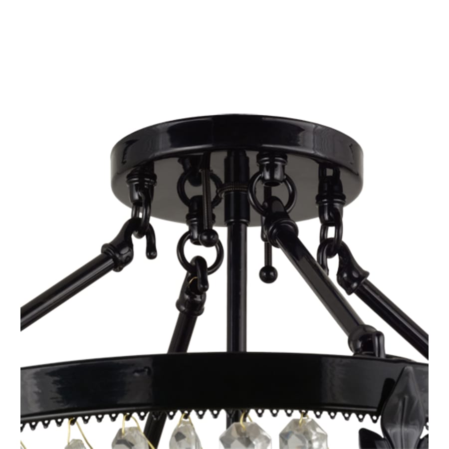 Meyda Tiffany Chrisanne 3 Light 16" Wide Semi-Flush Bowl Ceiling Fixture