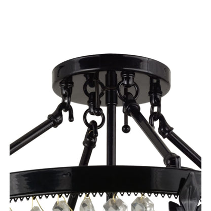 Meyda Tiffany Chrisanne 3 Light 16" Wide Semi-Flush Bowl Ceiling Fixture