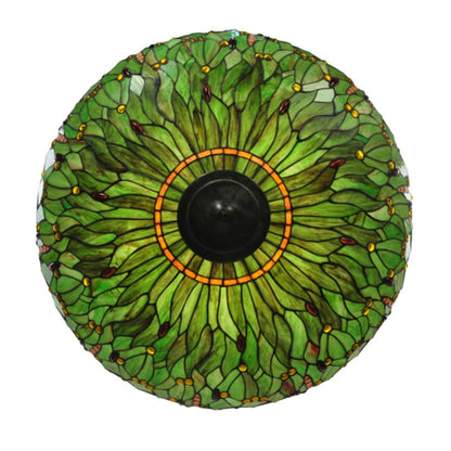 Meyda Tiffany Tiffany Hanginghead Dragonfly 5 Light 38" Wide Semi-Flush Bowl Ceiling Fixture