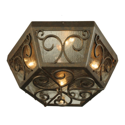 Meyda Tiffany Camilla 4 Light 20" Wide Flush Mount Ceiling Fixture