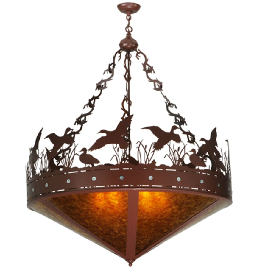 Meyda Tiffany Ducks in Flight 6 Light 42" Wide Pendant