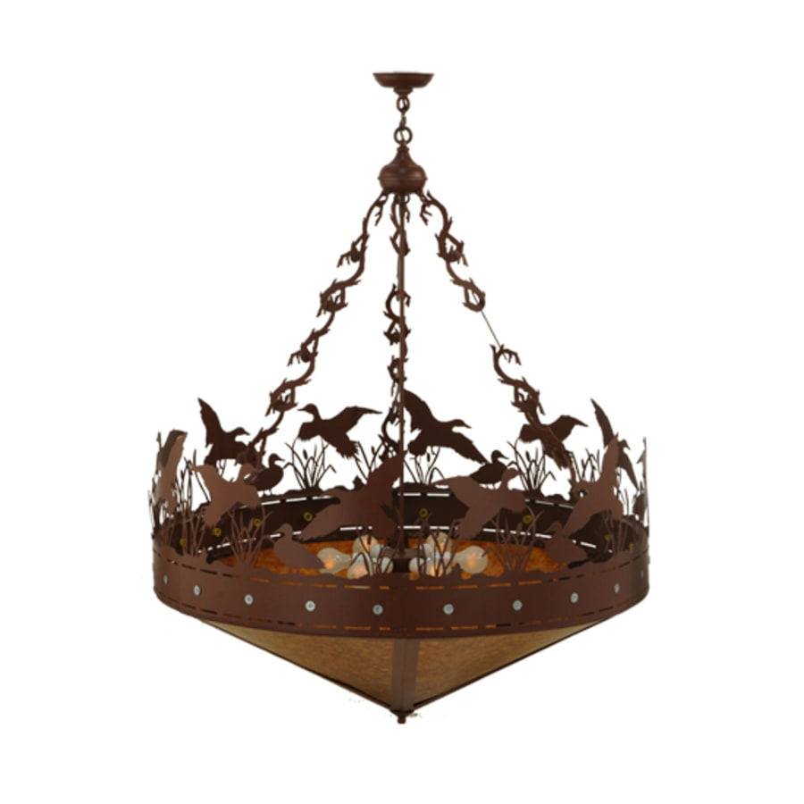 Meyda Tiffany Ducks in Flight 6 Light 42" Wide Pendant