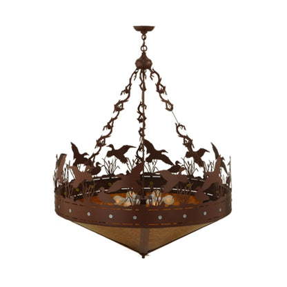 Meyda Tiffany Ducks in Flight 6 Light 42" Wide Pendant