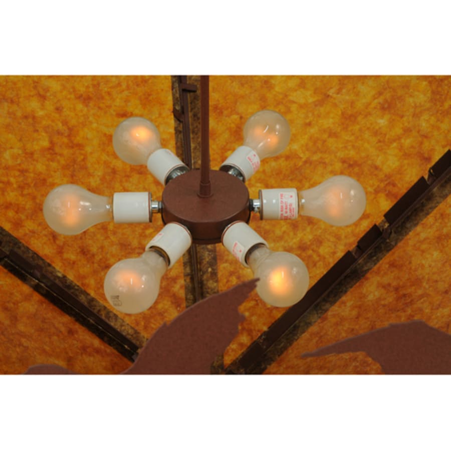 Meyda Tiffany Ducks in Flight 6 Light 42" Wide Pendant